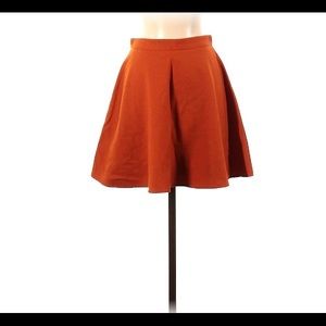 Club Monaco burnt orange A line skater mini skirt